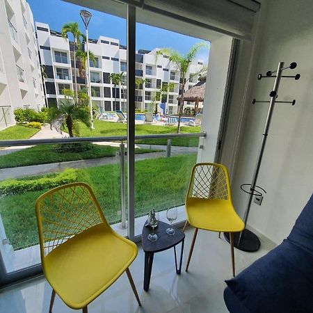 Departamento De Lujo En Manzanillo, Planta Baja Frente A La Alberca Apartamento Exterior foto