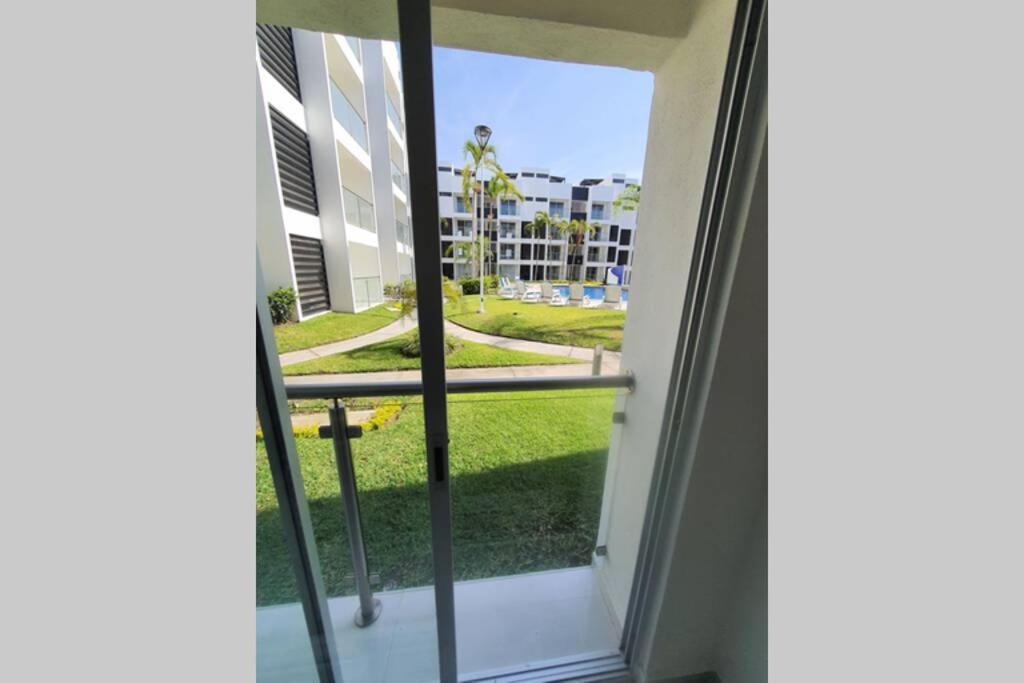 Departamento De Lujo En Manzanillo, Planta Baja Frente A La Alberca Apartamento Exterior foto