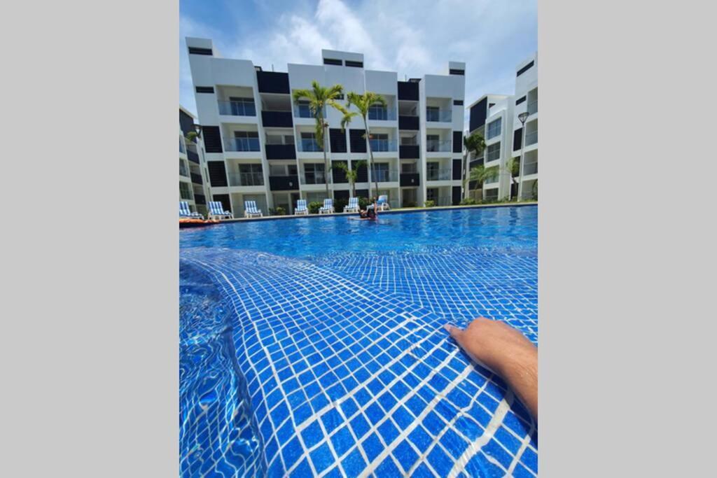 Departamento De Lujo En Manzanillo, Planta Baja Frente A La Alberca Apartamento Exterior foto