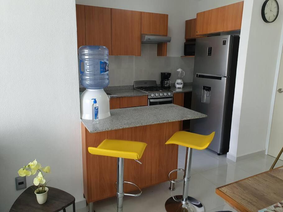 Departamento De Lujo En Manzanillo, Planta Baja Frente A La Alberca Apartamento Exterior foto